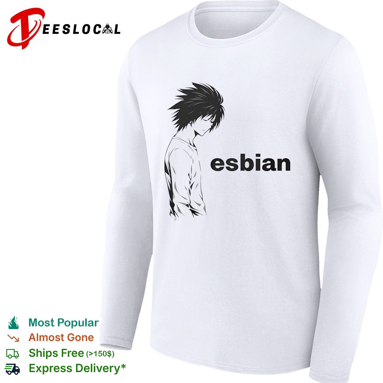 L Death Note Esbian Meme shirt