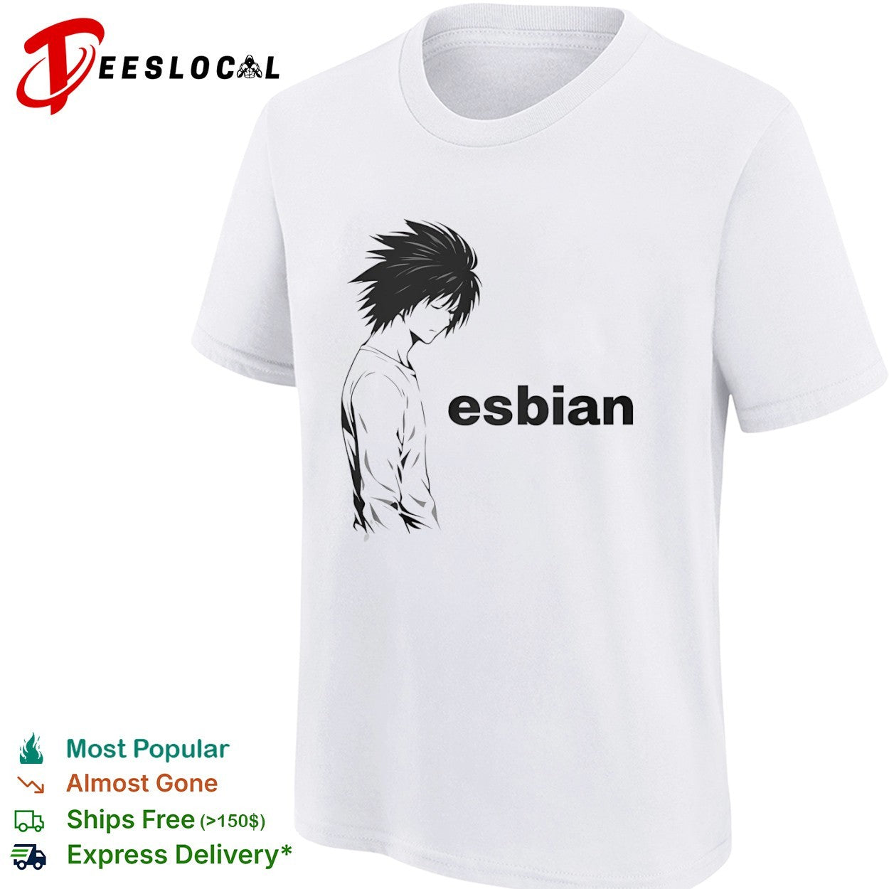 L Death Note Esbian Meme shirt