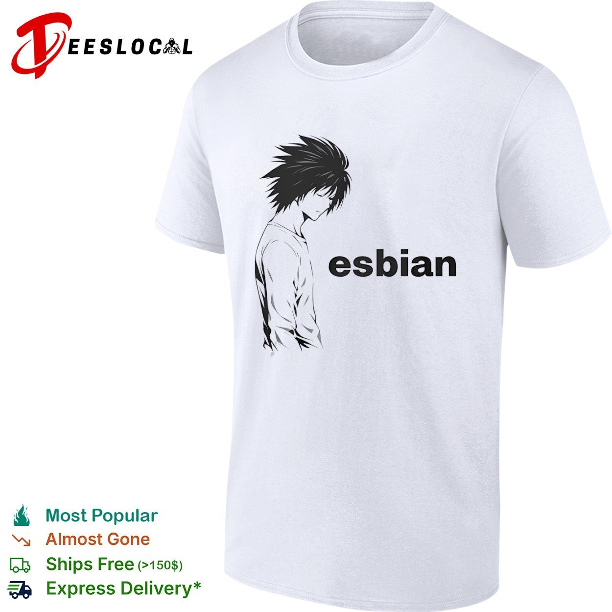 L Death Note Esbian Meme shirt