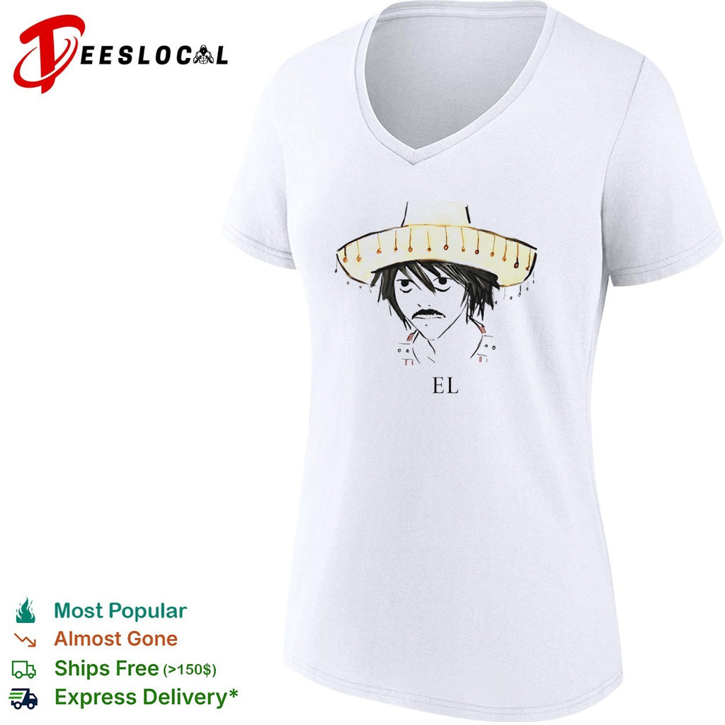 L Lawliet El Sombrero Parody Death Note shirt