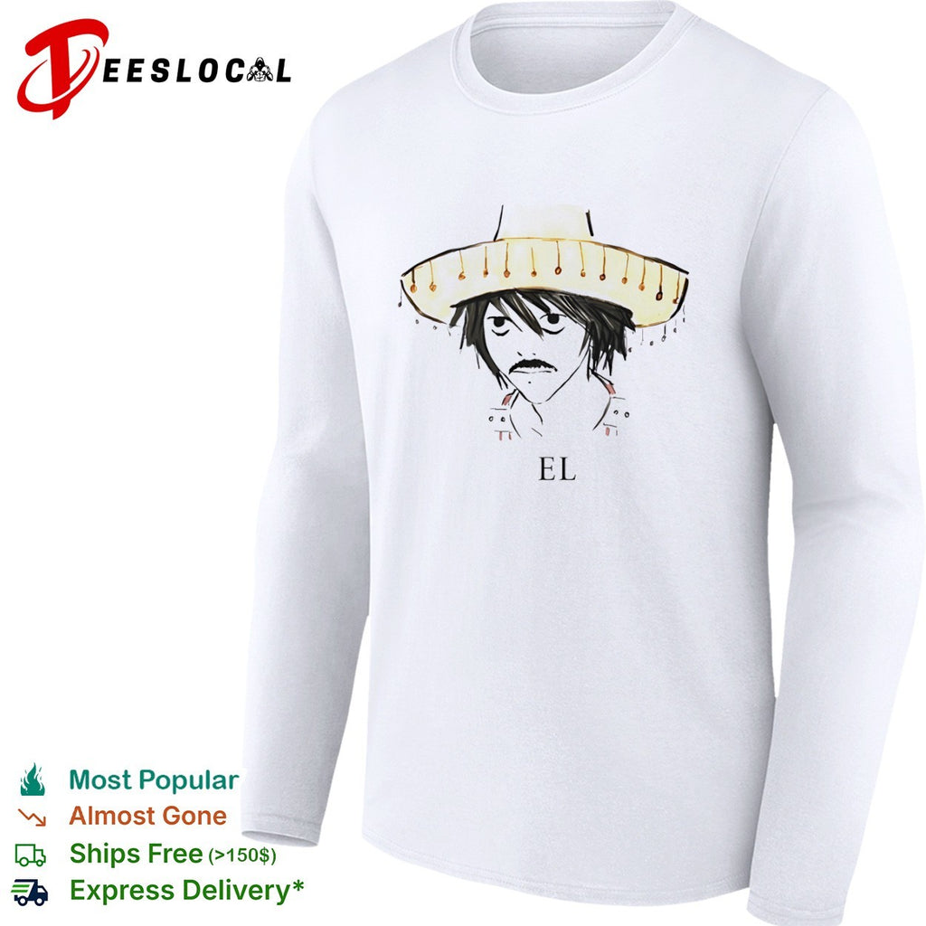 L Lawliet El Sombrero Parody Death Note shirt