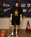 LA Clippers flaming pumpkin Halloween 2025 shirt