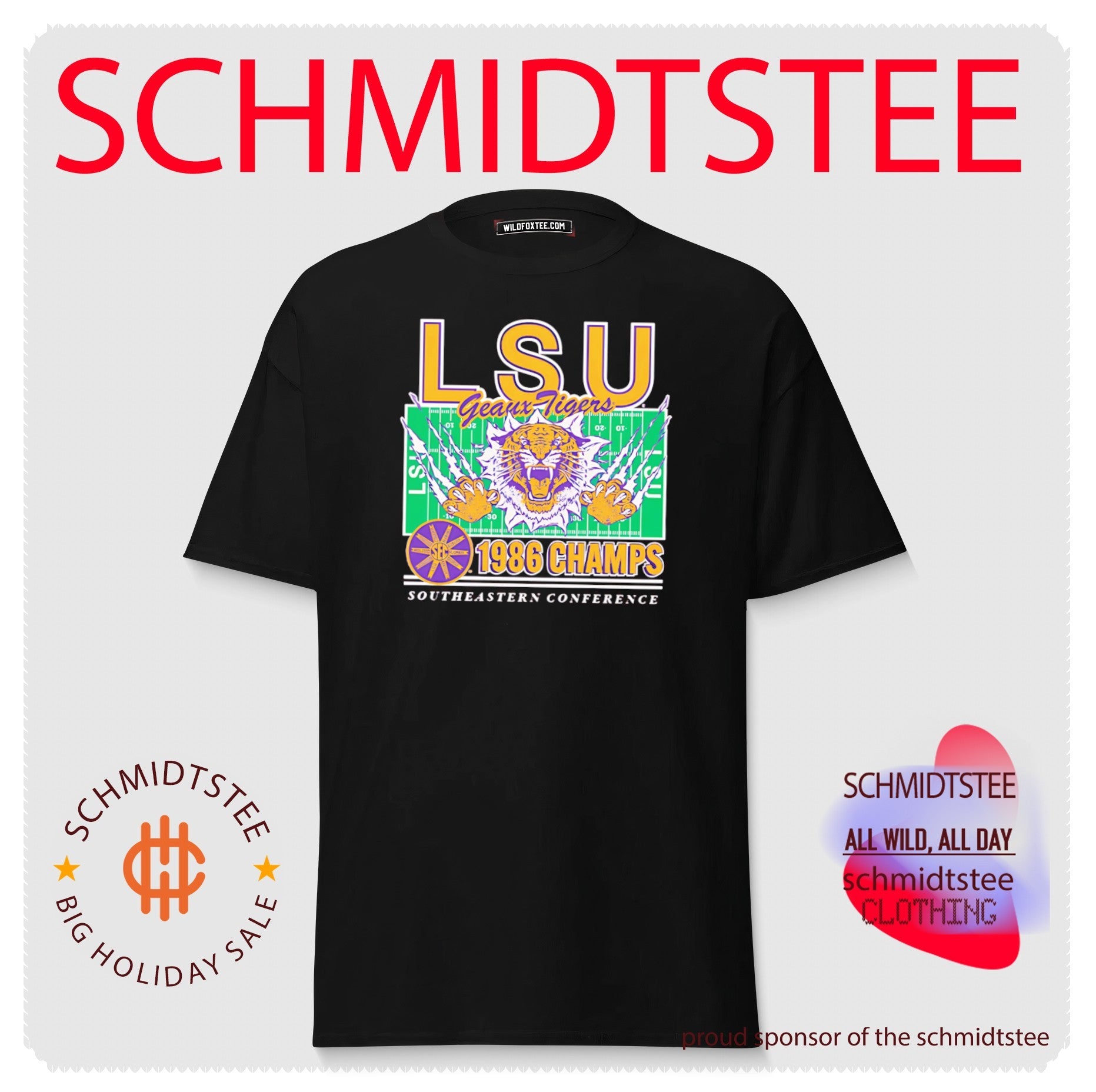 LSU Football 1986 SEC Champions Stadium Vintage shirt
