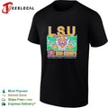 LSU Geaux Tigers 1986 SEC champs tiger claw marks football field shirt