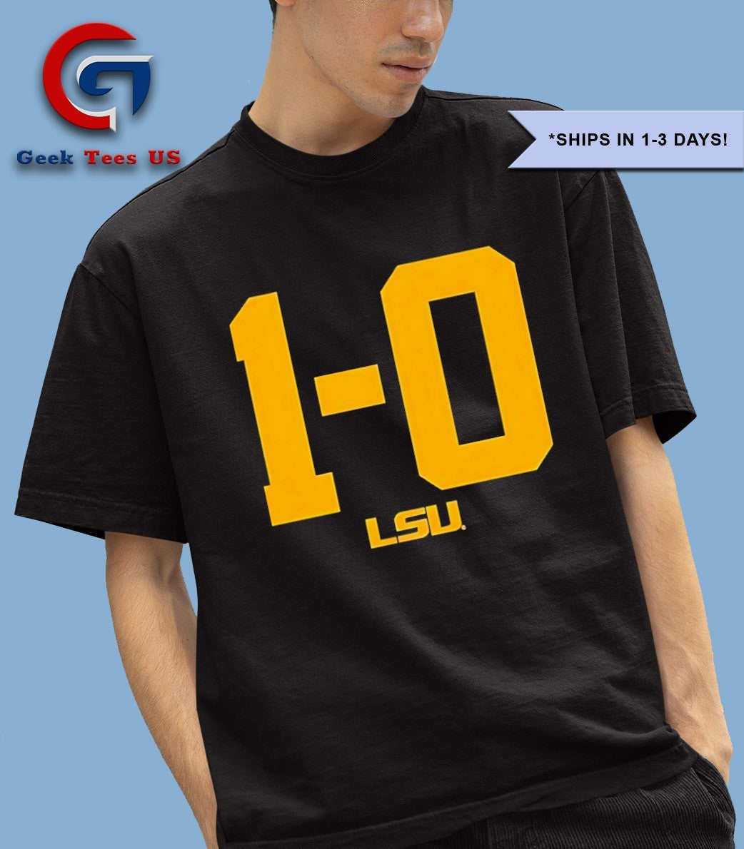 LSU Tiger football 1-0 win shirt