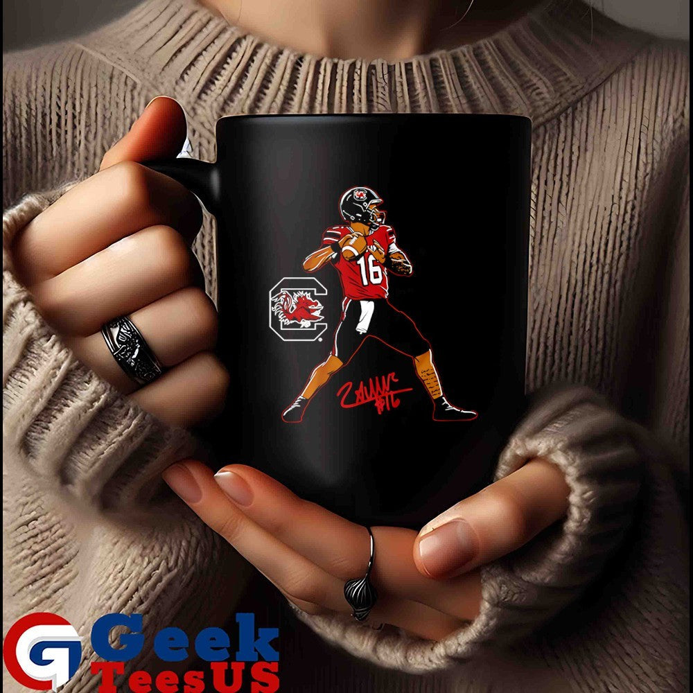 LaNorris Sellers 16 South Carolina Gamecocks football Superstar Pose signature shirt