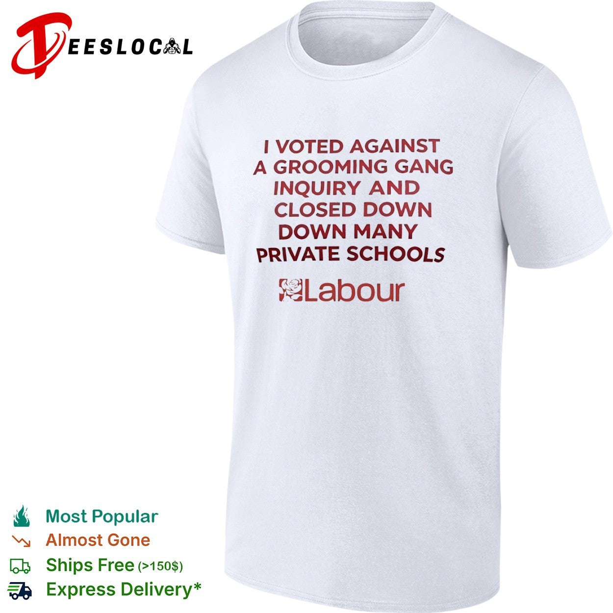 Labour Party I Voted Against a Grooming Gang Inquiry shirt