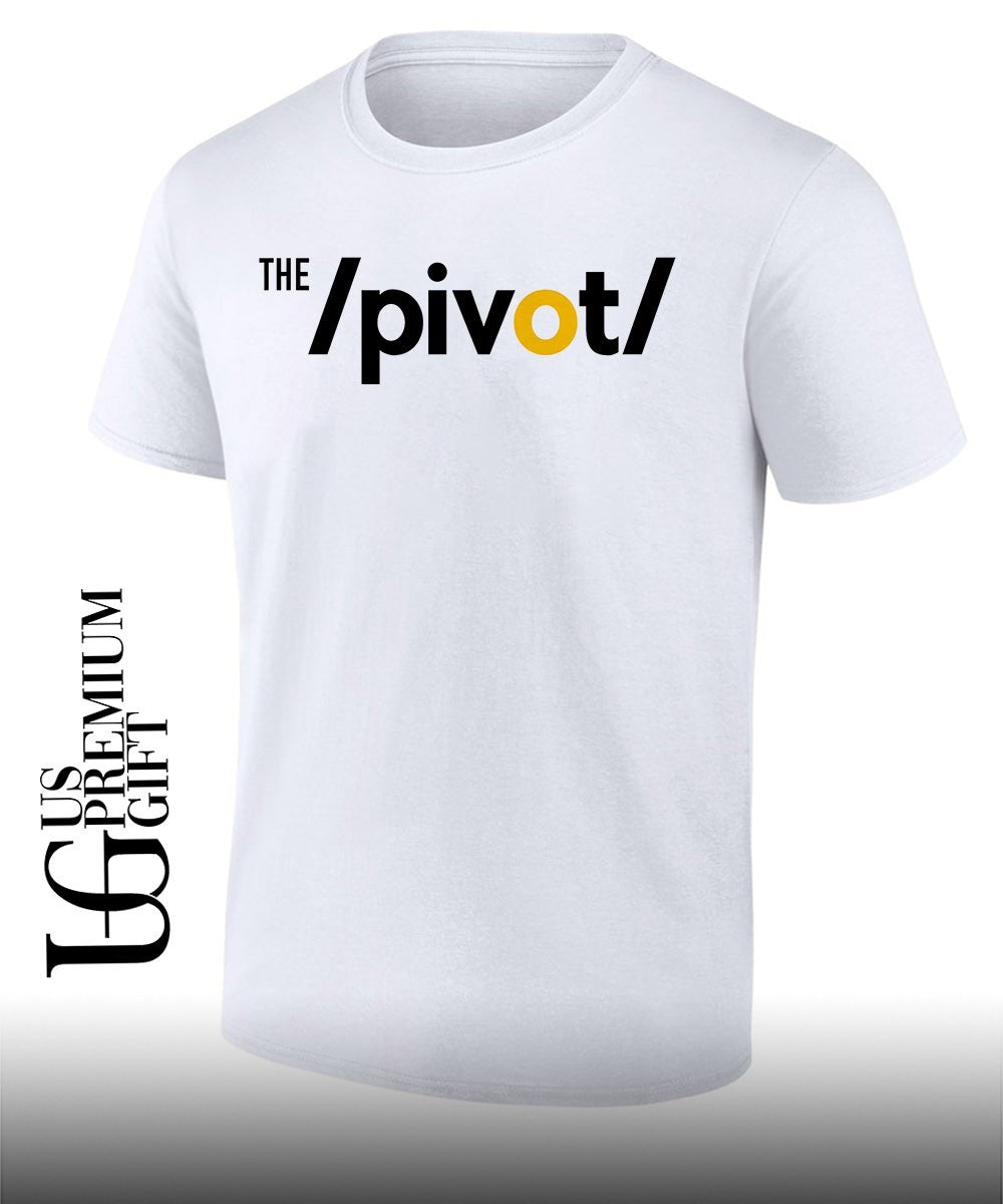 Lamar Jackson wearing the pivot definition shirt
