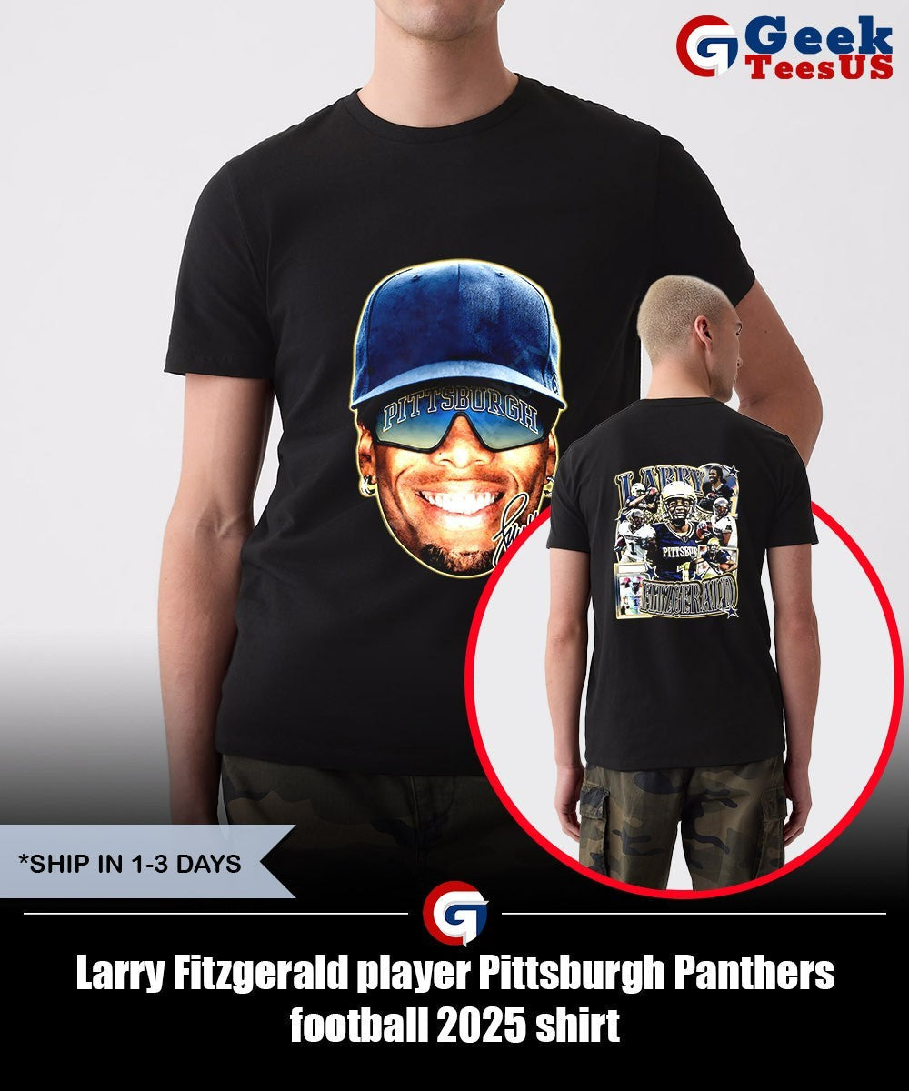 Larry Fitzgerald player Pittsburgh Panthers football 2025 shirt