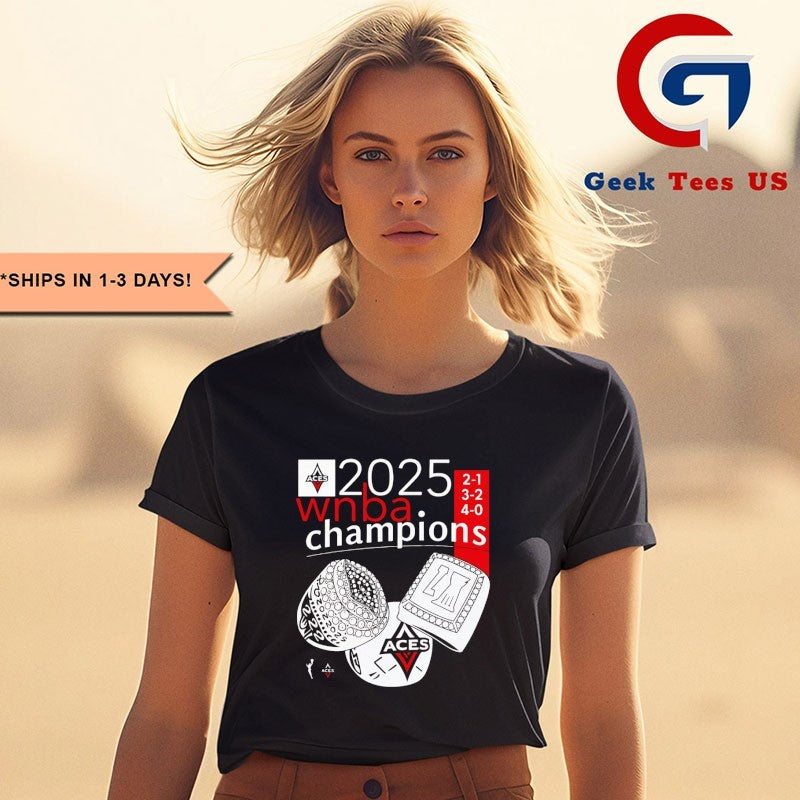 Las Vegas Aces 2025 WNBA Champions Regression Year Rings shirt
