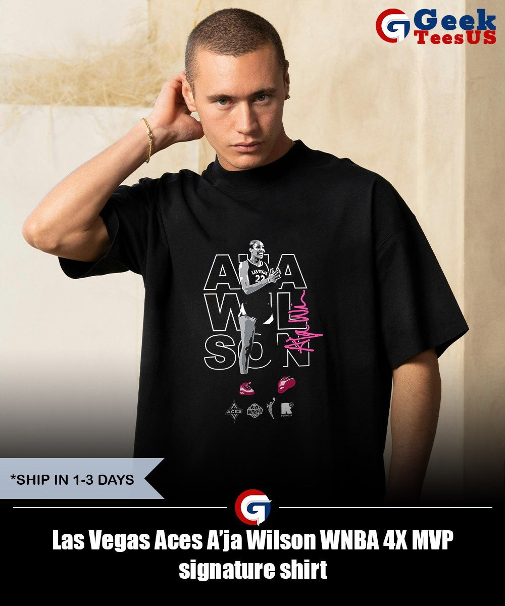 Las Vegas Aces A’ja Wilson WNBA 4X MVP signature shirt