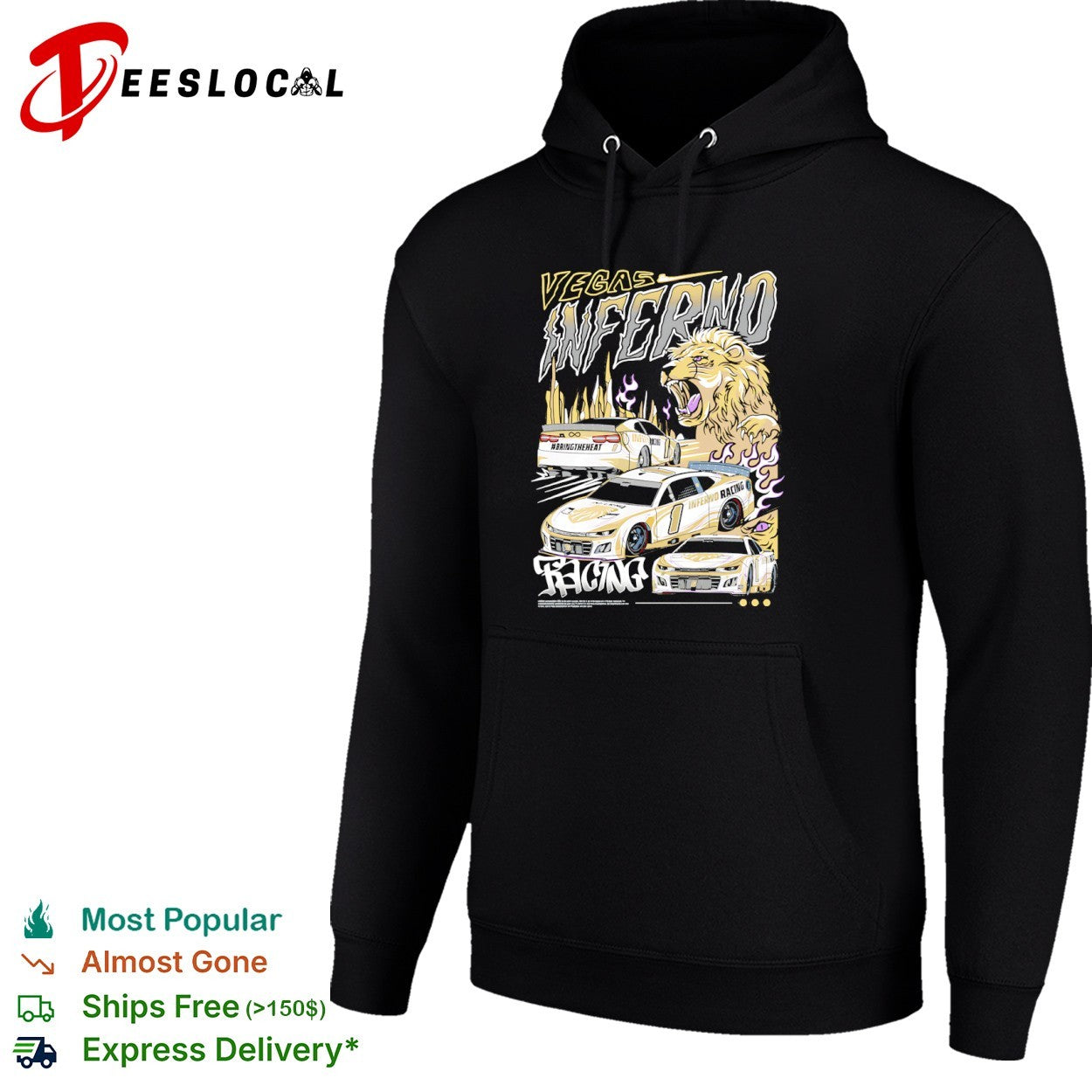 Las Vegas Inferno Racing Bring the Heat Nascar Chevrolet Camaro Race Car shirt
