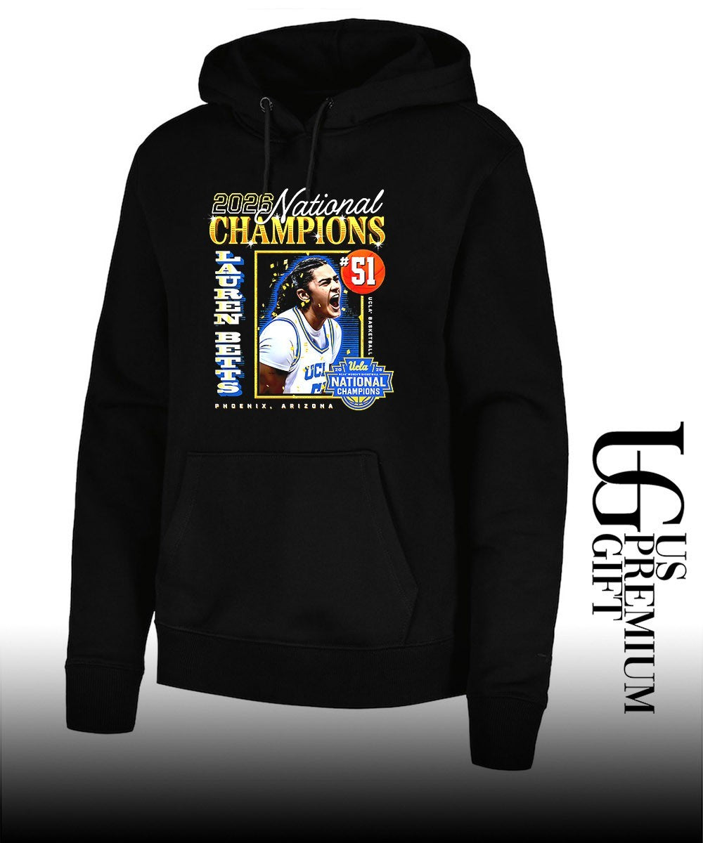 Lauren Betts UCLA Bruins 2026 Basketball Women’s Championship shirt
