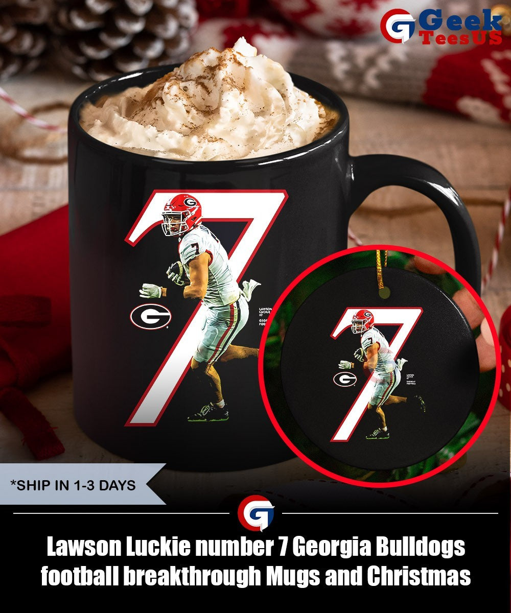 Lawson Luckie number 7 Georgia Bulldogs football breakthrough shirt