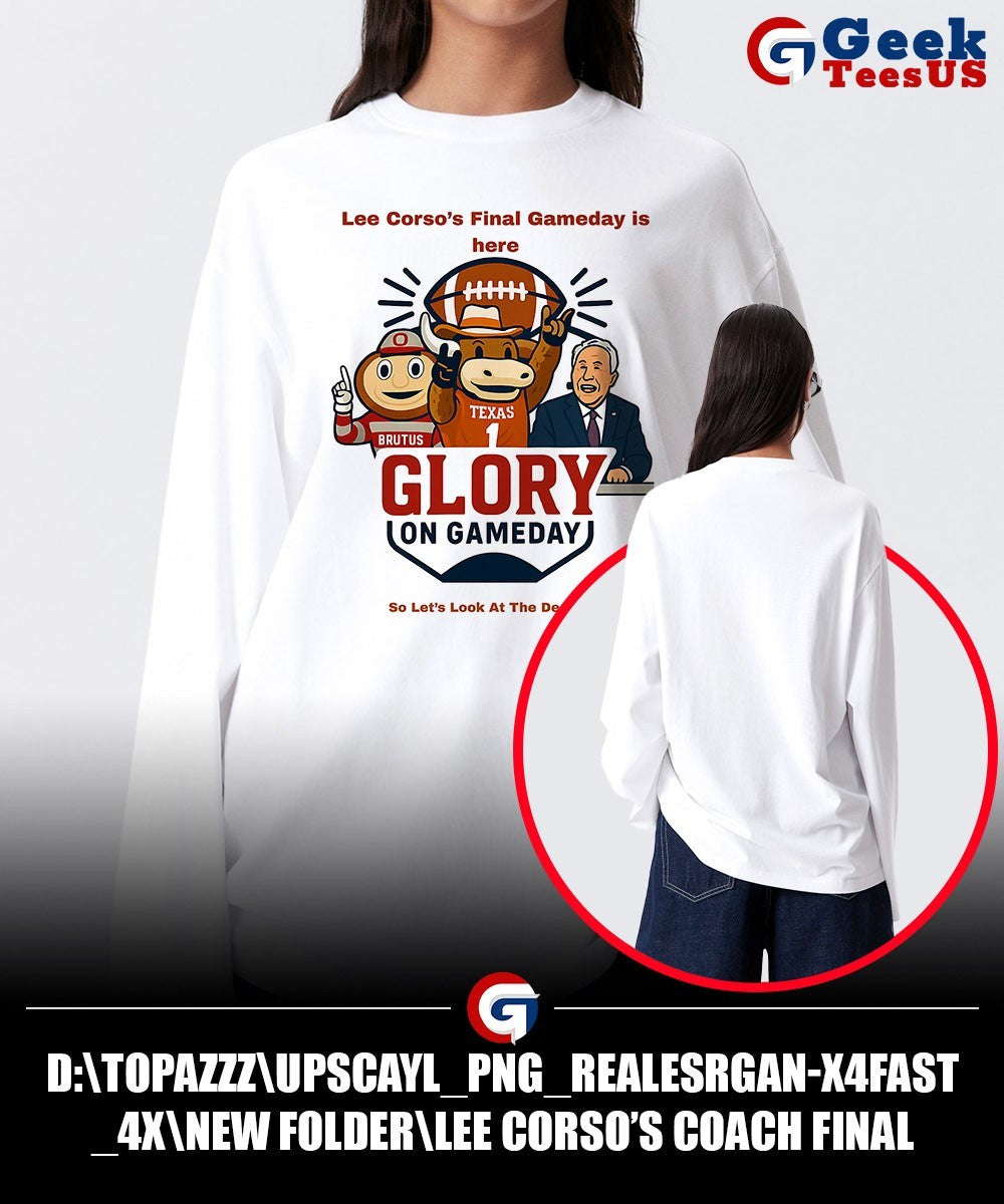 Lee Corso’s Coach Final Gameday is here Glory on Gameday mascot shirt