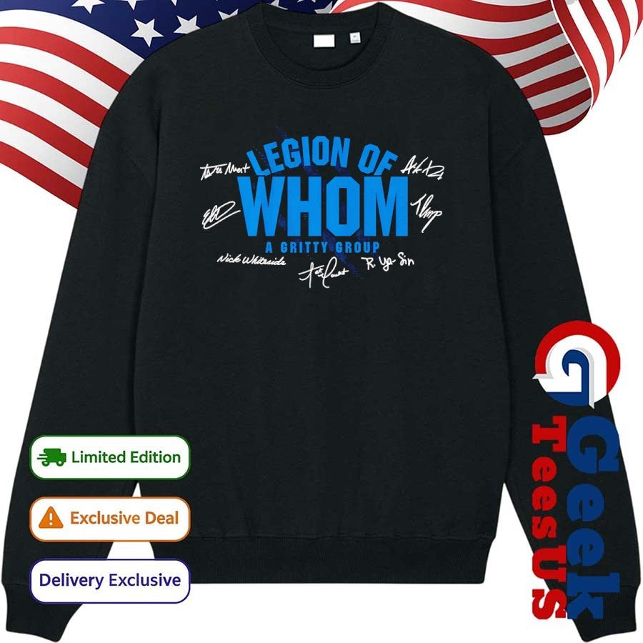 Legion of Whom a Gritty Group Detroit Lions Football signature shirt