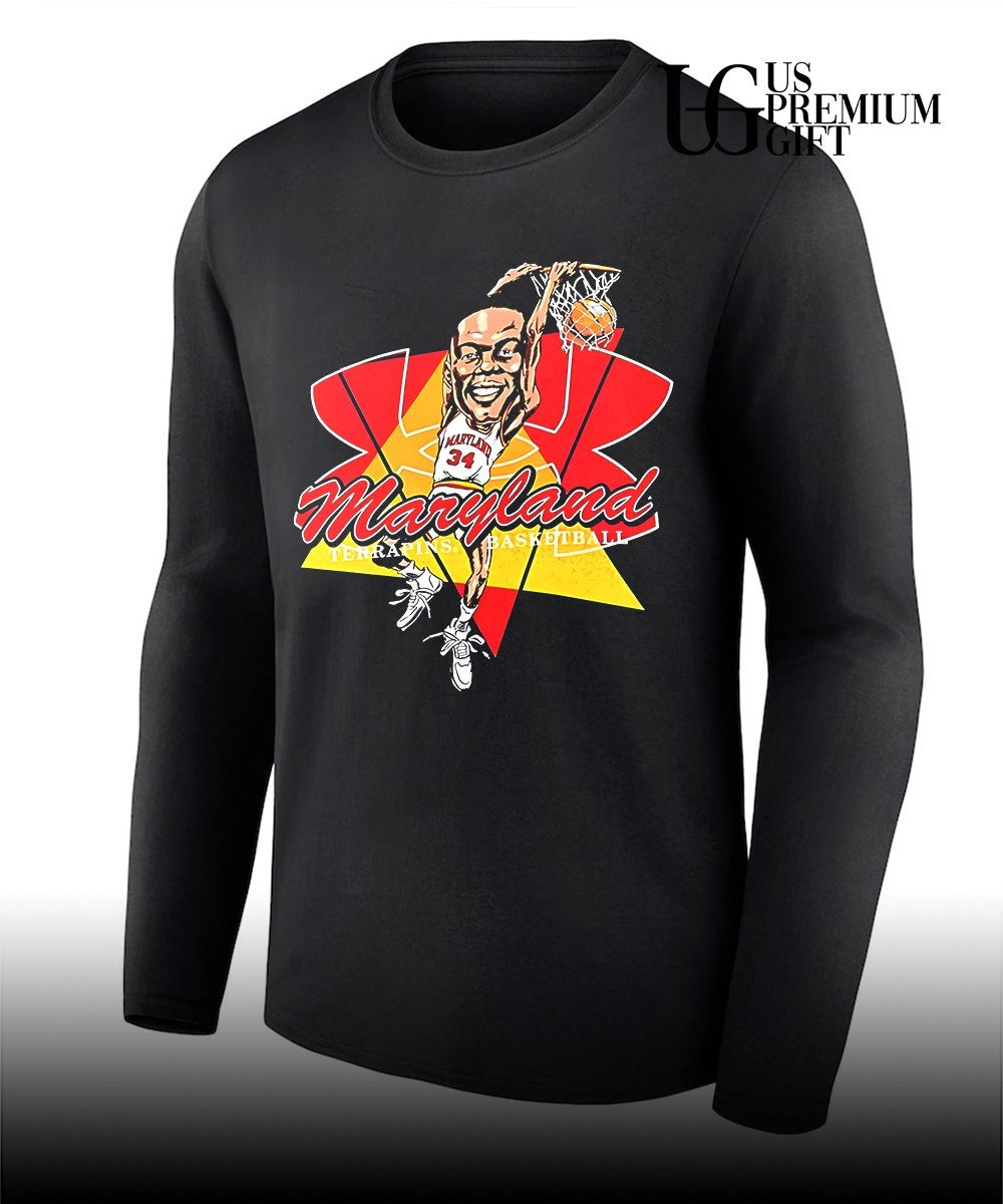 Len Bias Maryland Terrapins Mens Basketball player caricature shirt
