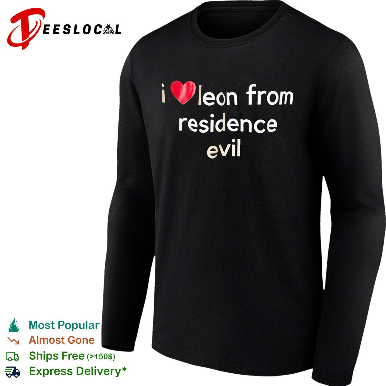 Leon Kennedy I love leon from residence evil shirt