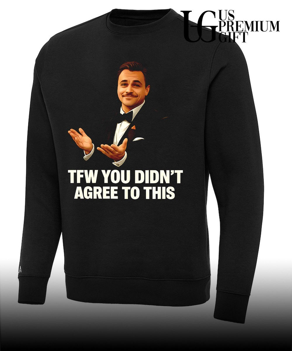 Leonardo DiCaprio TFW you didn’t agree to this shirt