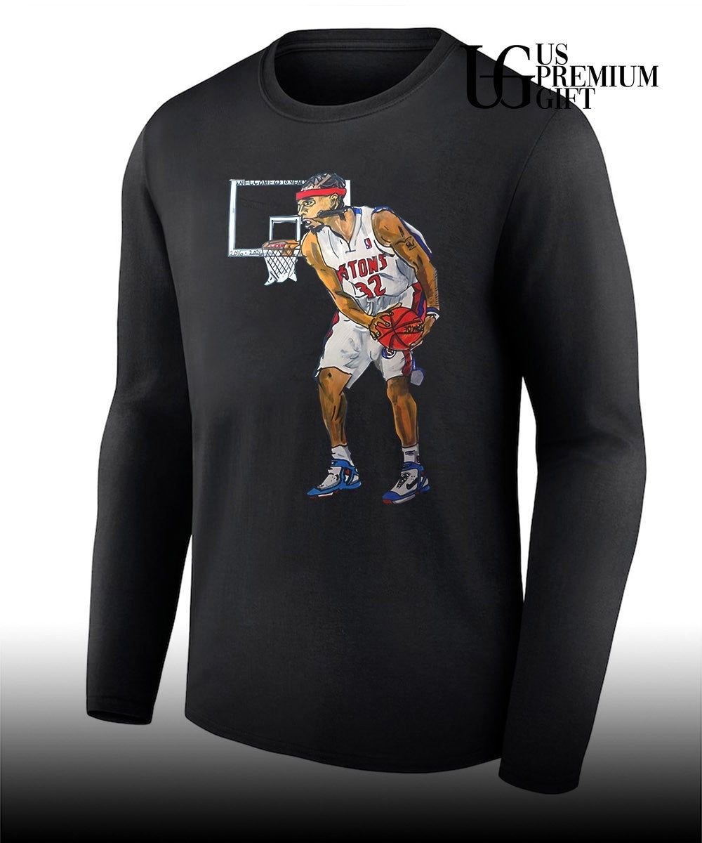 Let it rip Allen Iverson Detroit Pistons NBA shirt