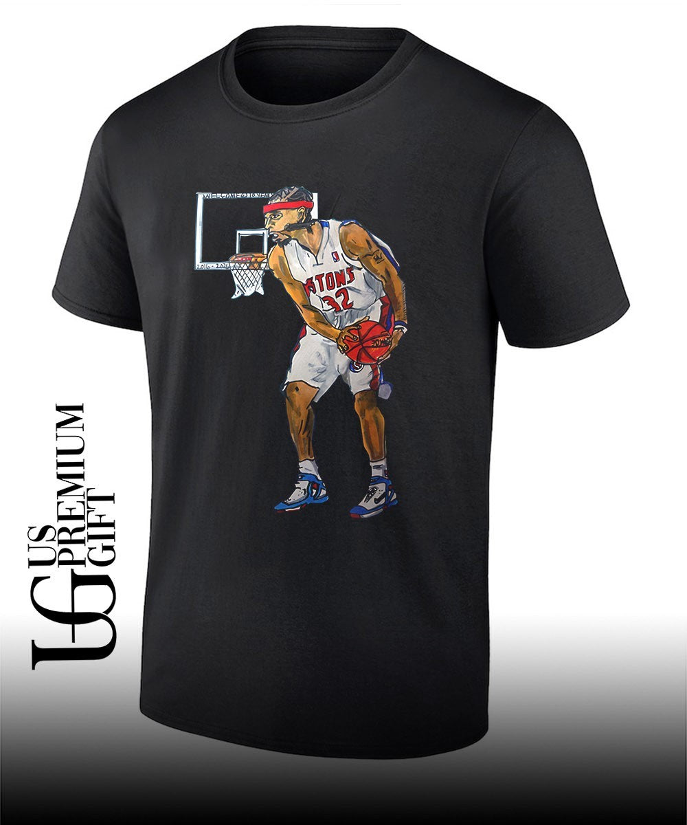 Let it rip Allen Iverson Detroit Pistons NBA shirt