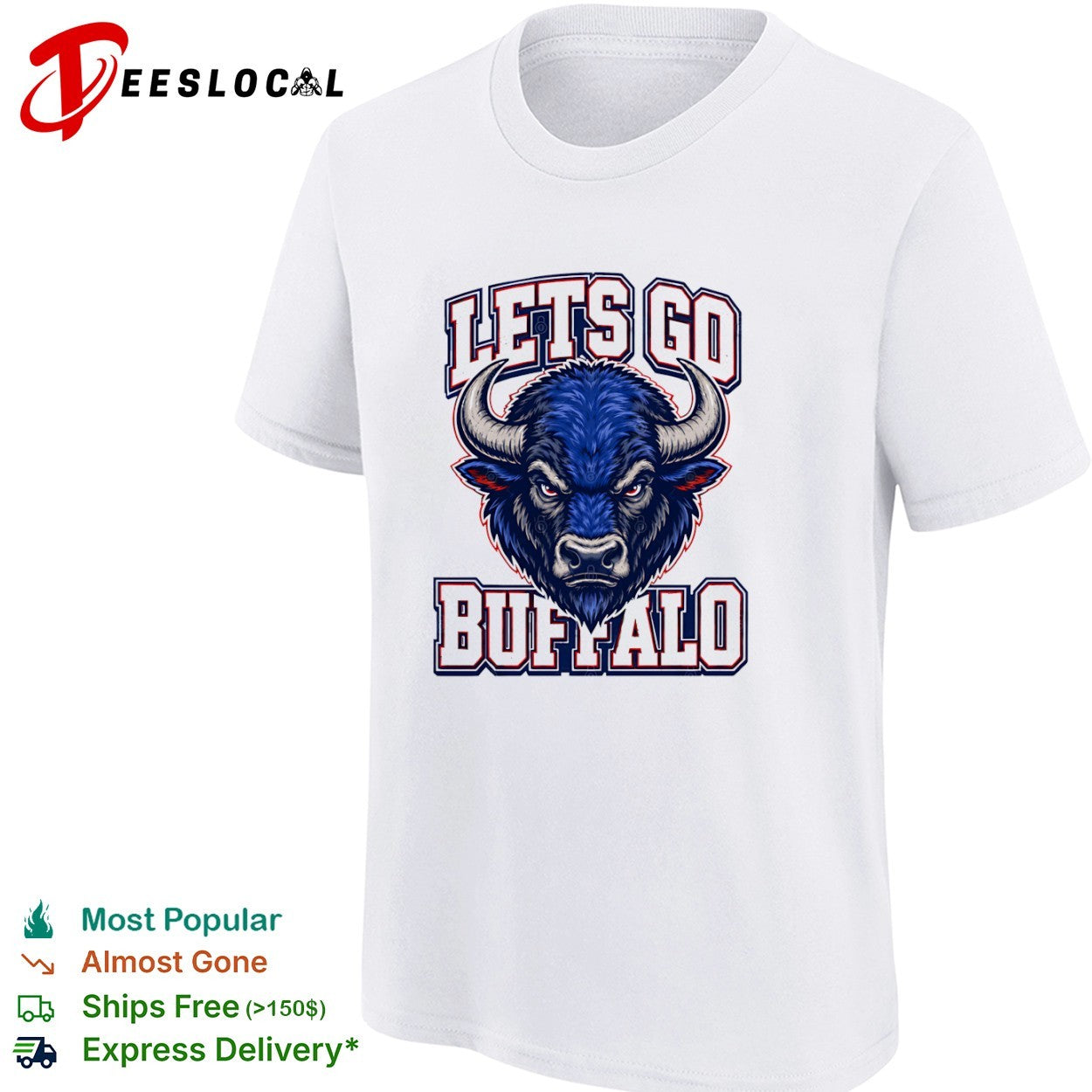 Lets Go Buffalo Bison Mascot Sports Football shirt