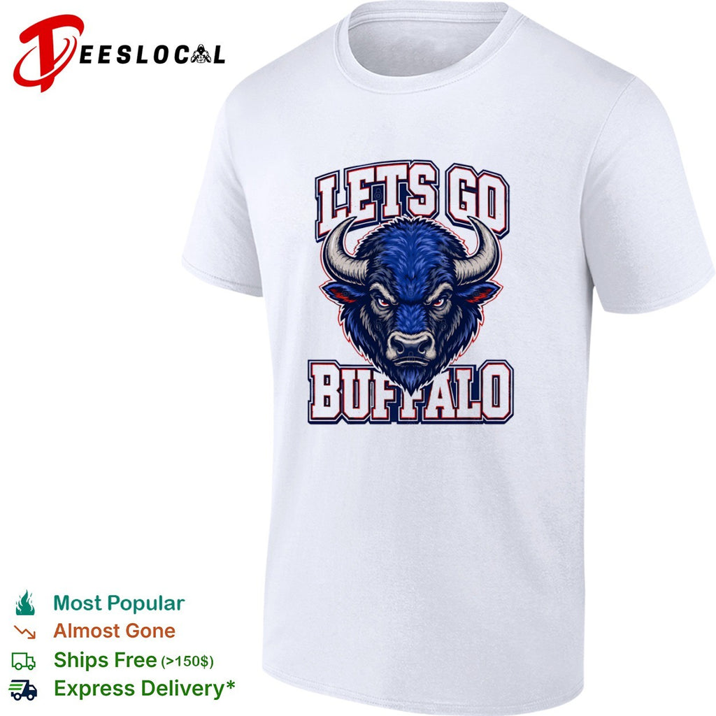 Lets Go Buffalo Bison Mascot Sports Football shirt