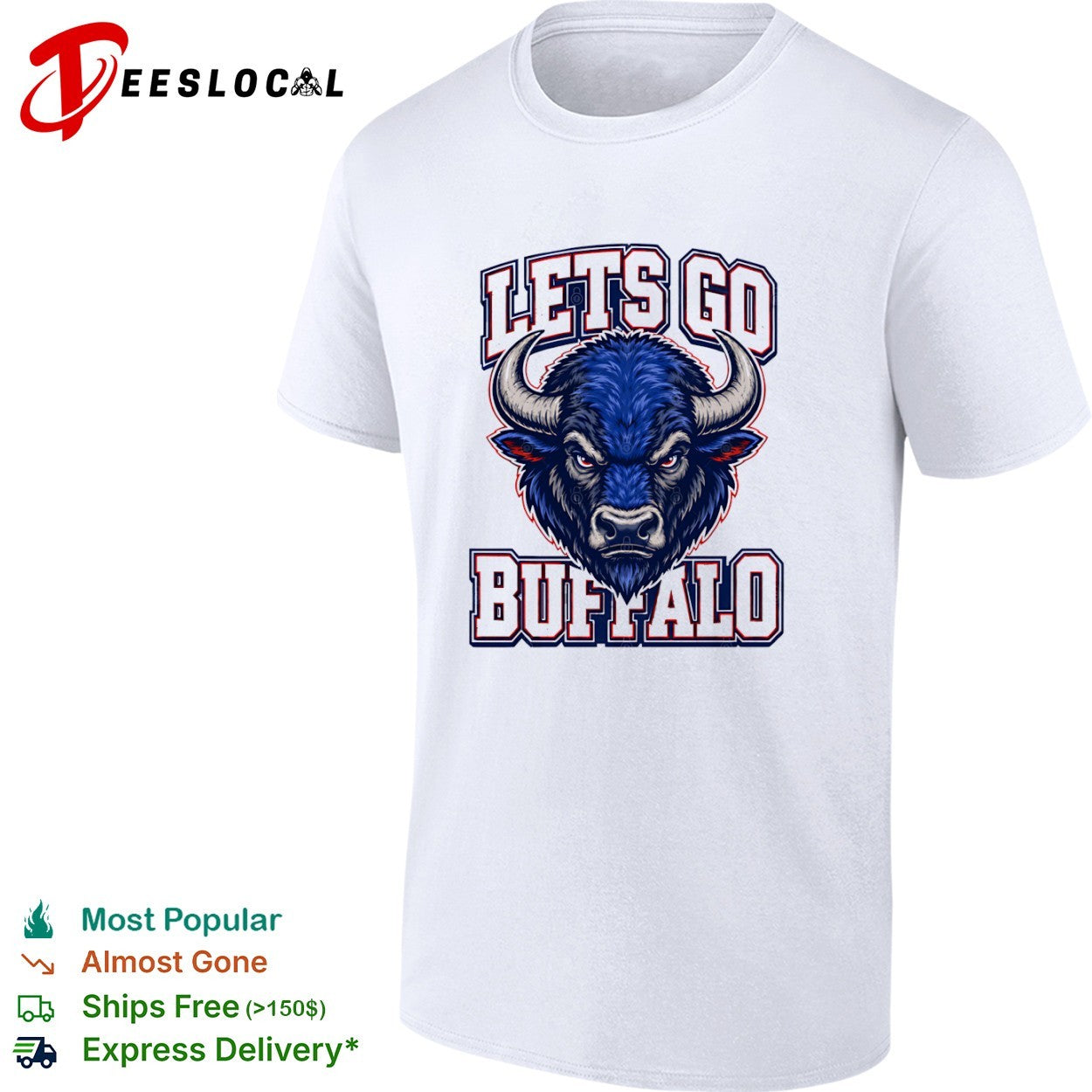 Lets Go Buffalo Bison Mascot Sports Football shirt
