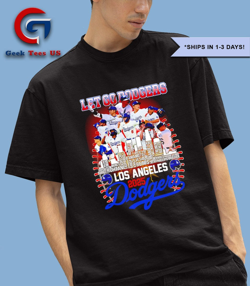 Let’s Go Dodgers Los Angeles Dodgers players names 2025 National League Champions shirt