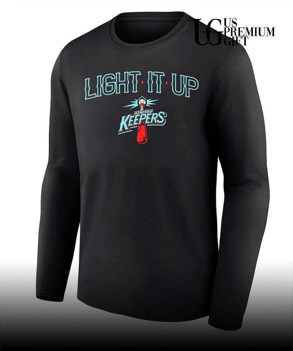 Light It Up Kenosha Keepers baseball shirt
