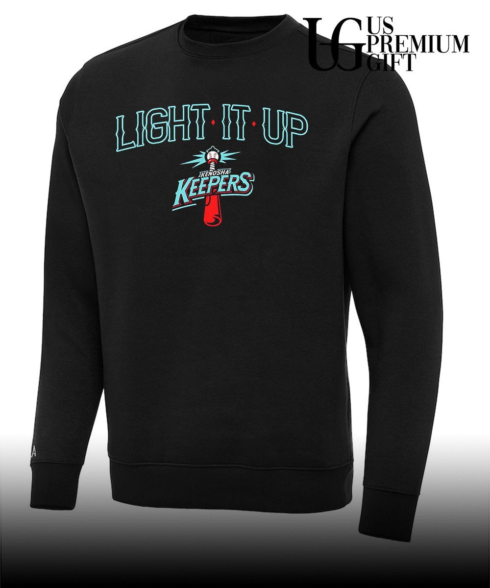 Light It Up Kenosha Keepers baseball shirt