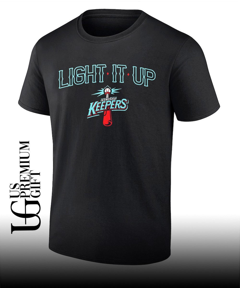 Light It Up Kenosha Keepers baseball shirt