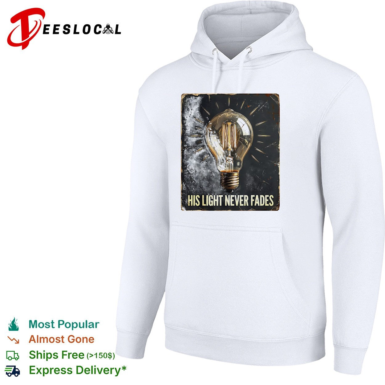 Light bulb his light never fades shirt