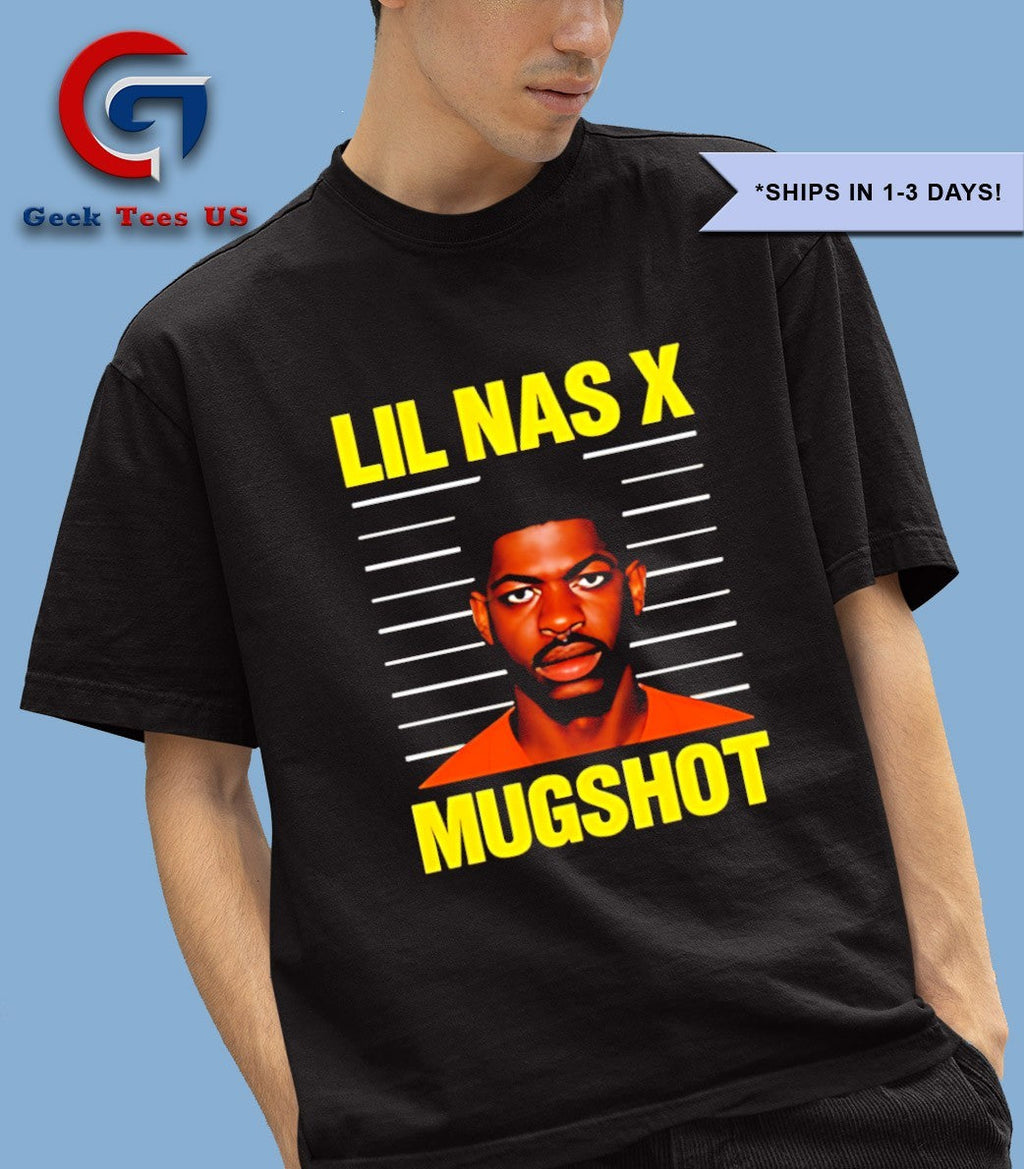 Lil Nas X mugshot shirt