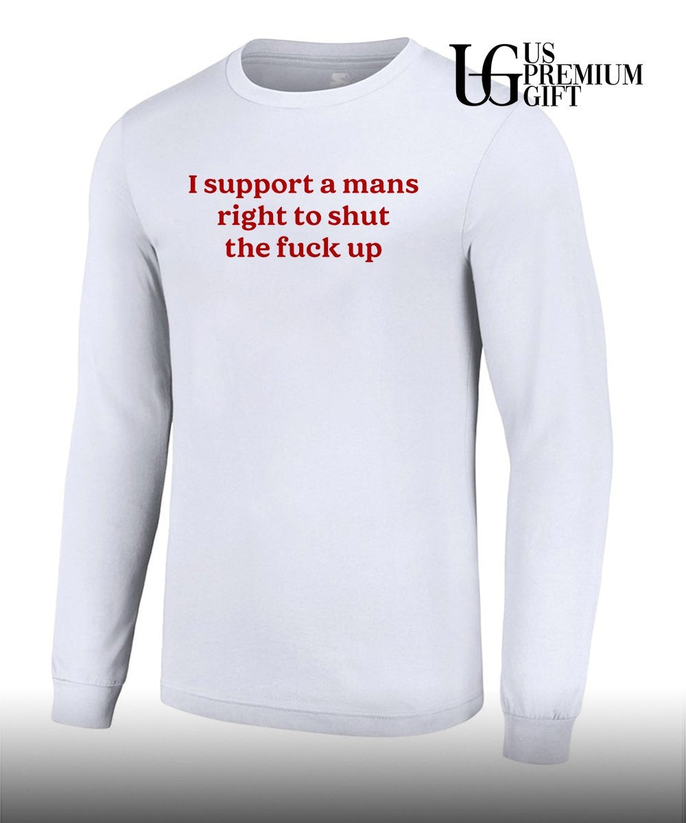 Lili Reinhart wearing I support a man’s right to shut the fuck up shirt