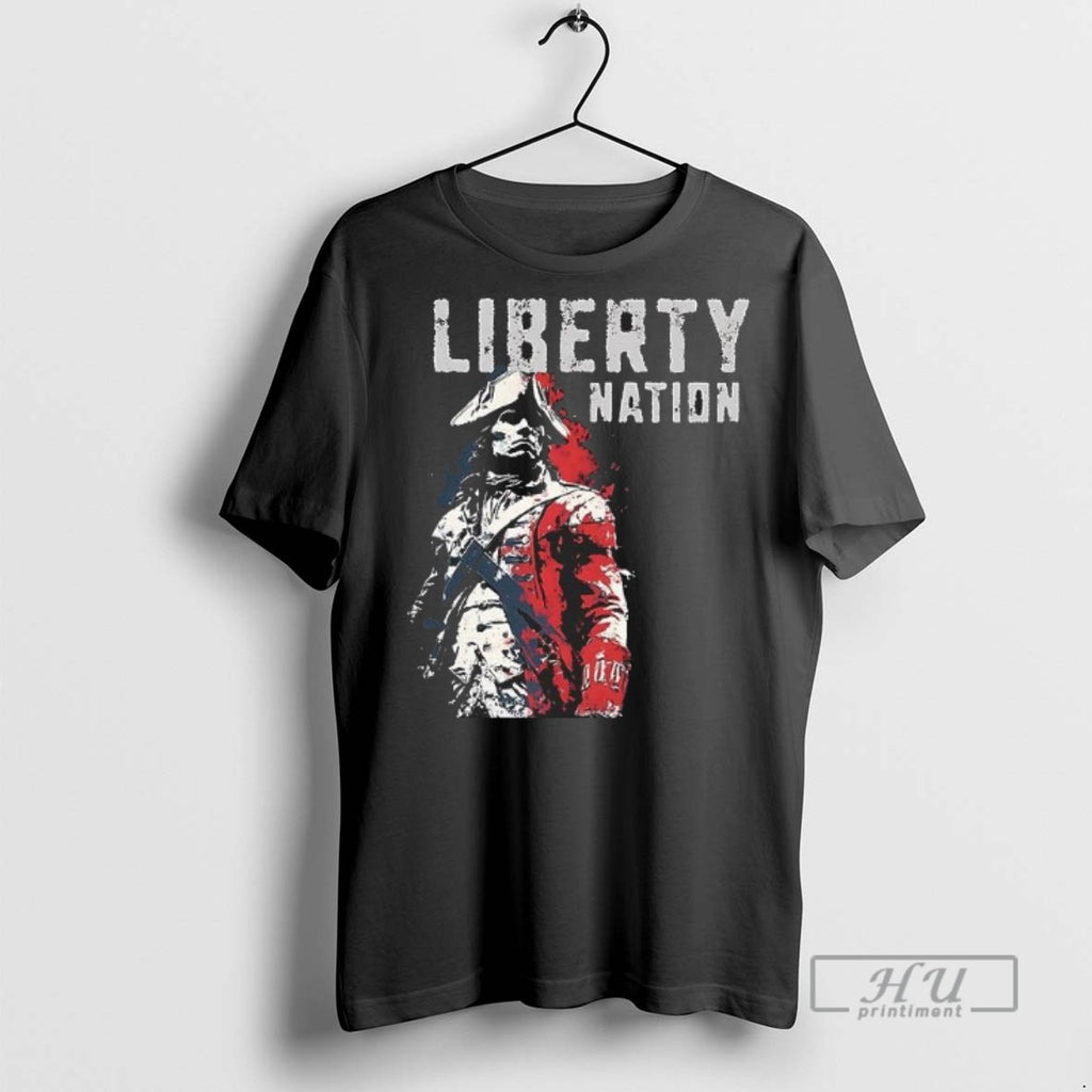 Limited Edition American Defiance Liberty Nation Retro Graphic Tee Shirt Sweatshirt Hoodies