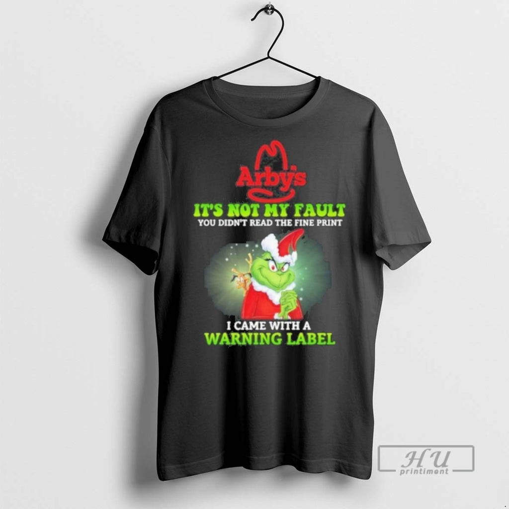Limited Edition Arbys Santa Grinch Its Not My Fault I Came With A Warning Label