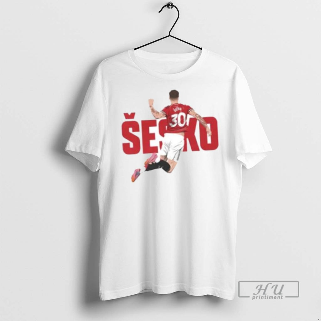 Limited Edition Benjamin Sesko Manchester United Graphic Ornaments Graphic Tee Shirt Sweatshirt Hoodies