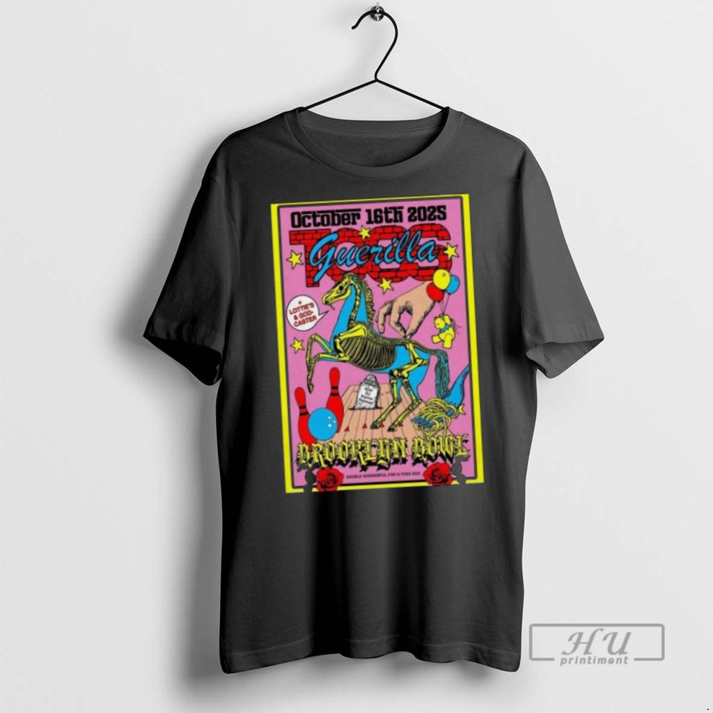 Limited Edition Guerilla Toss October 16th 2025 Brooklyn Ny Brooklyn Bowl Long Sleve Graphic Tee