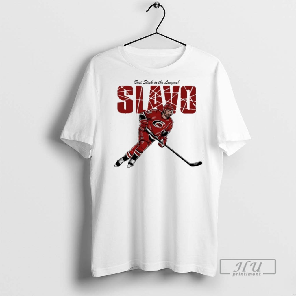 Limited Edition Jaccob Slavin Slavo Carolina Hurricanes Hockey Best Stick In The League Graphic Tee
