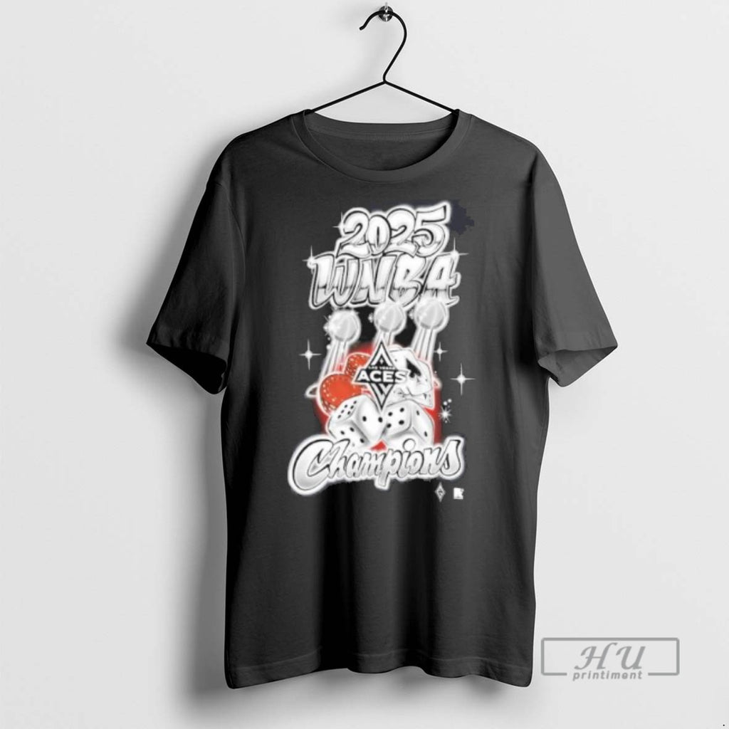 Limited Edition Las Vegas Aces 2025 Wnba Finals Champions Graffiti Art Graphic Tee Shirt