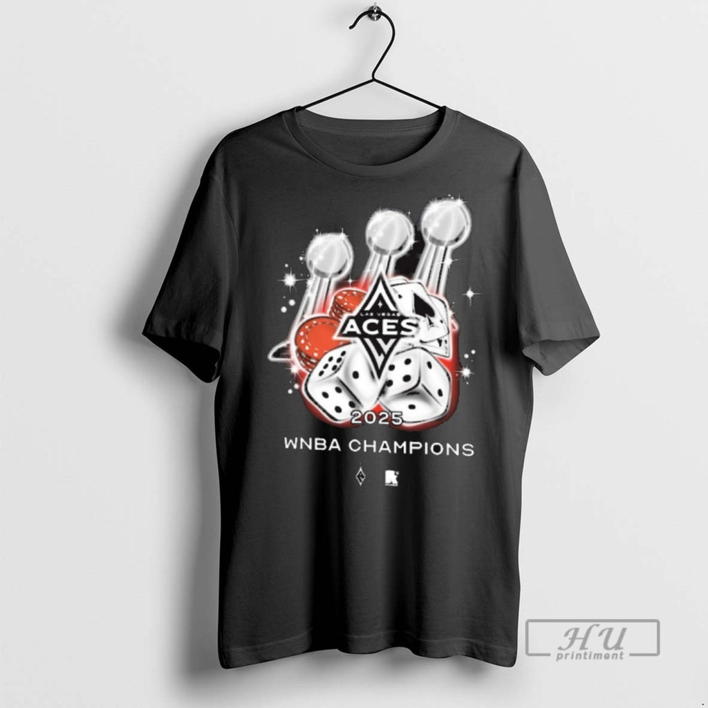 Limited Edition Las Vegas Aces Basketball 2025 Three Time Wnba Champions Fanart Graphic