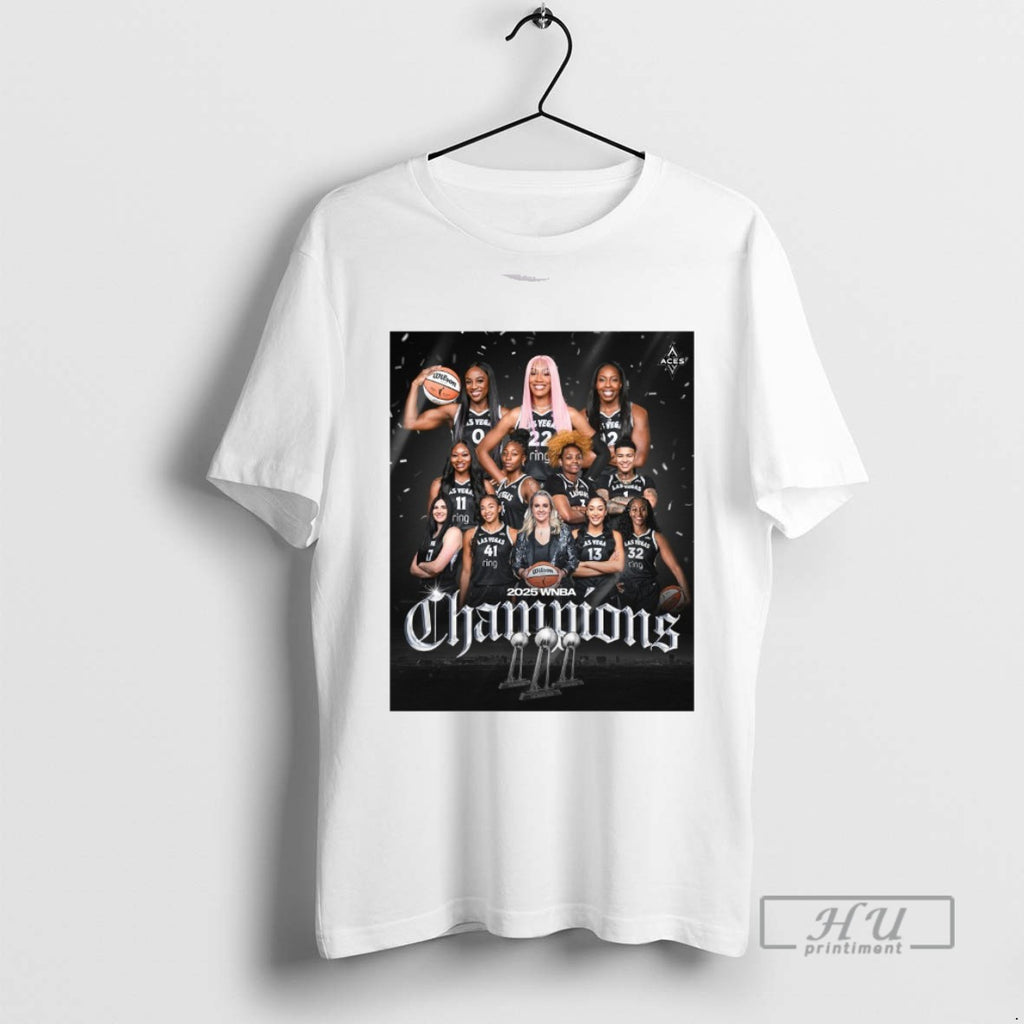 Limited Edition Las Vegas Aces Basketball Are The 2025 Wnba Champions Graphic Tee Shirt