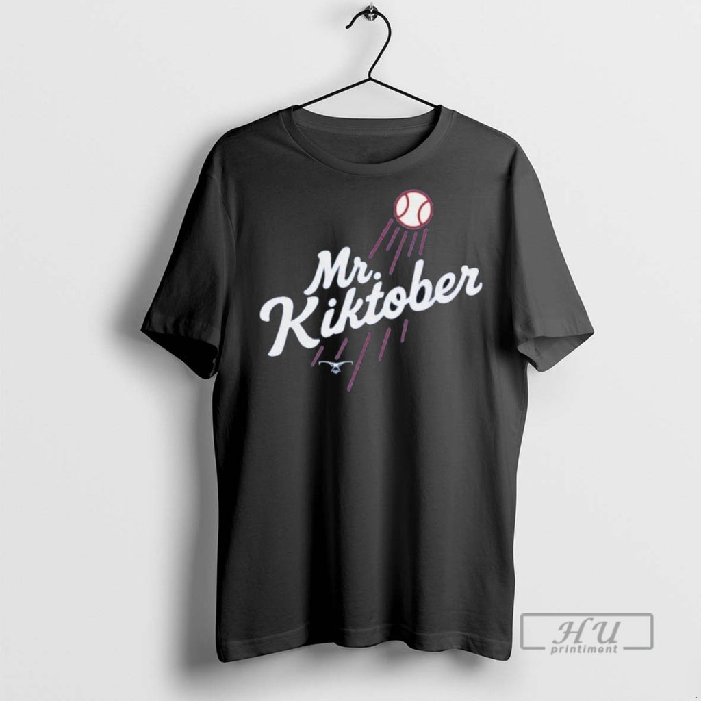 Limited Edition Los Angeles Dodgers Mr Kiktober Graphic Tee Shirt Sweatshirt Hoodies