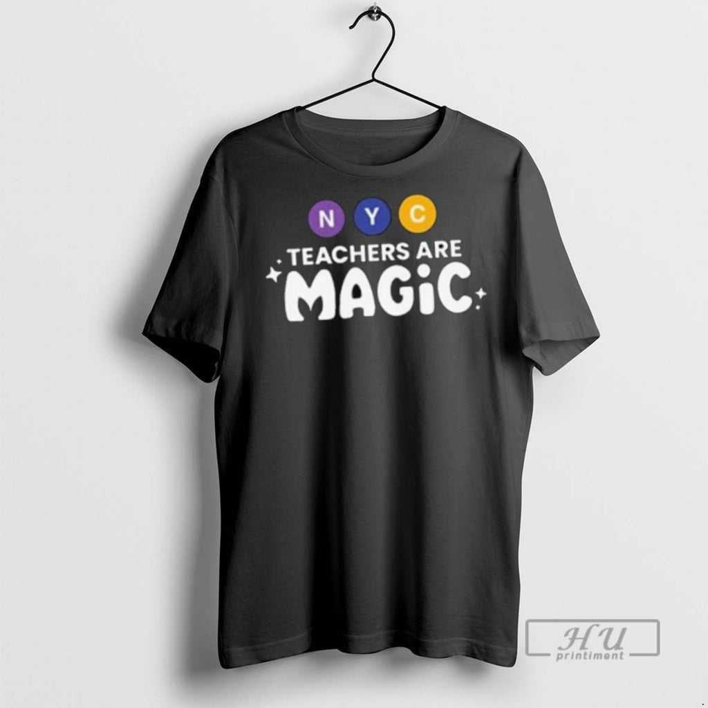 Limited Edition Nyc Teachers Are Magic Long Sleve Graphic Tee Shirt Sweatshirt Hoodies