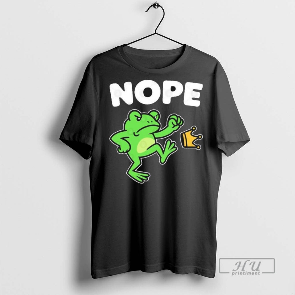 Limited Edition No Kings Nope Portland Frog Protest Graphic Tee Shirt Sweatshirt Hoodies