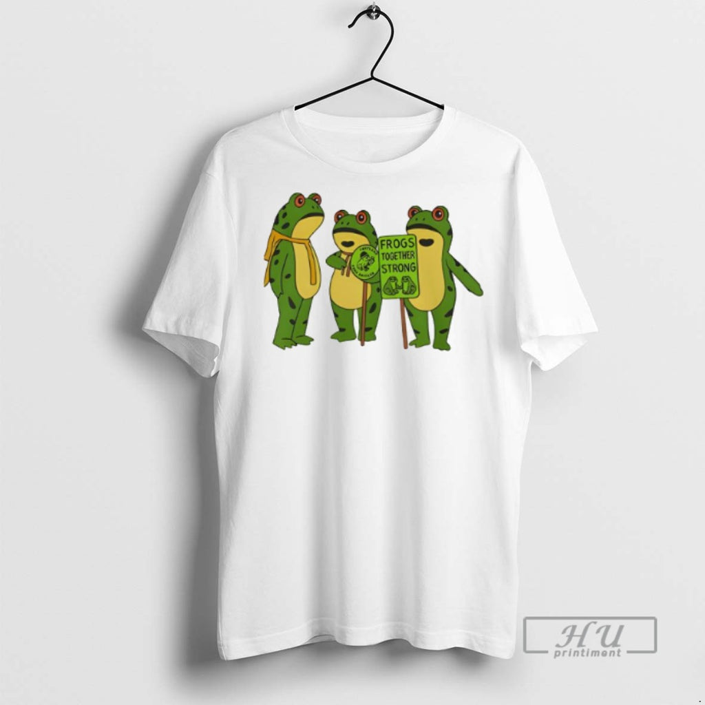 Limited Edition Portland Frog Brigade Oregon Frogs Together Graphic Tee Shirt Sweatshirt Hoodies