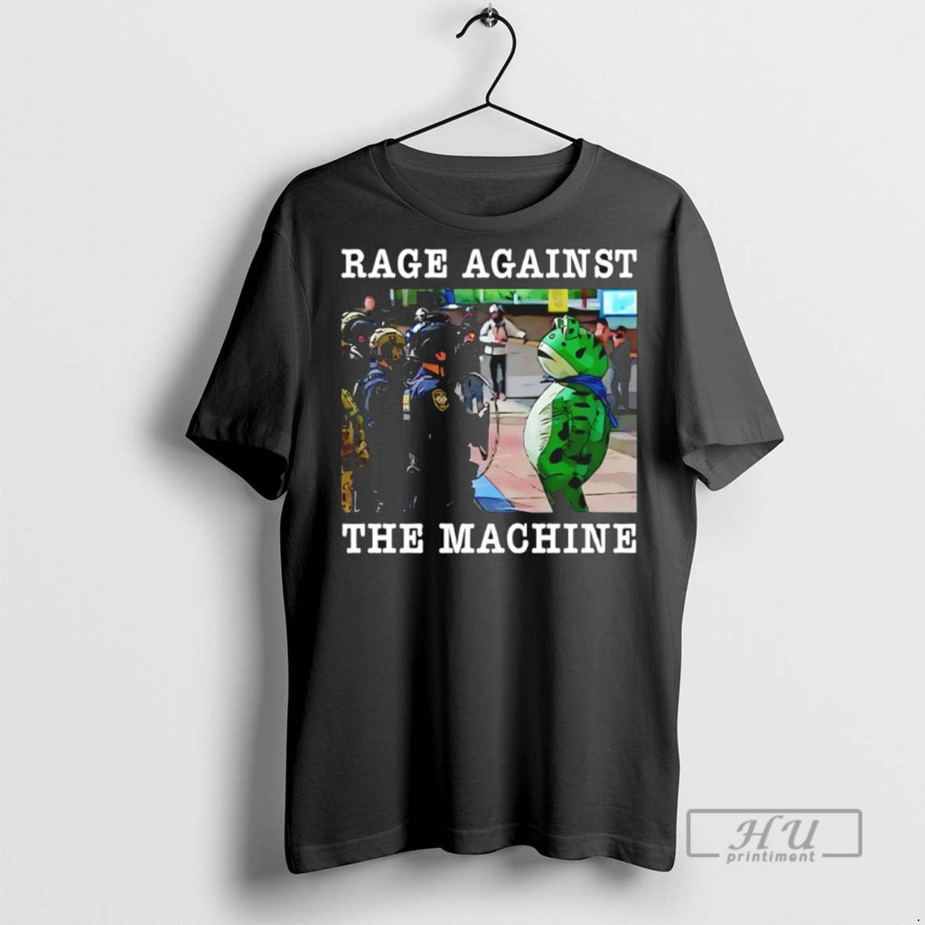 Limited Edition Portland Frog Protest Rage Against The Machine Graphic Tee Shirt Sweatshirt Hoodies