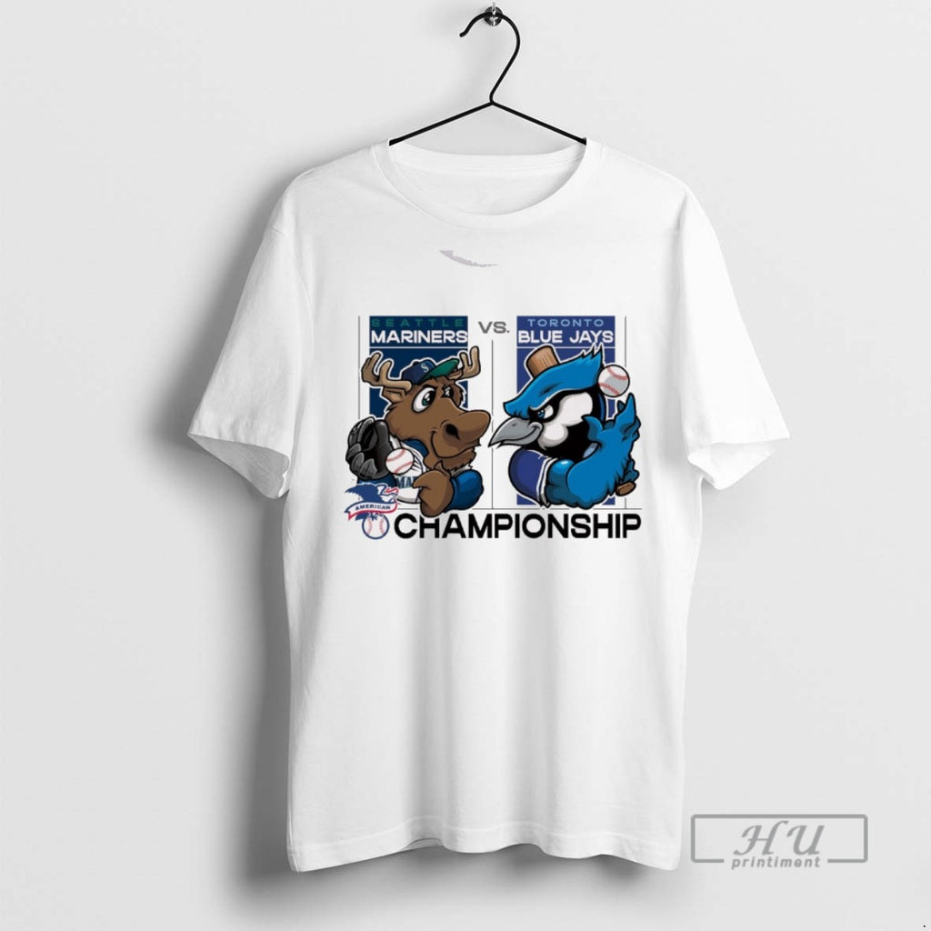 Limited Edition Seattle Mariners Vs Toronto Blue Jays 2025 Mlb League Championship Series Mascots Graphic