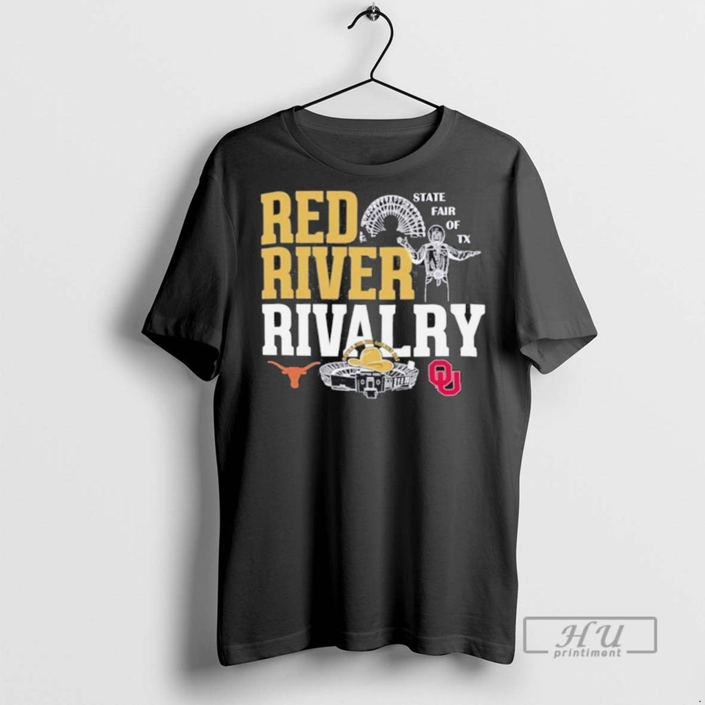 Limited Edition State Fair Of Tx Longhorns Vs Ou 2025 Red River Rivalry Graphic Tee